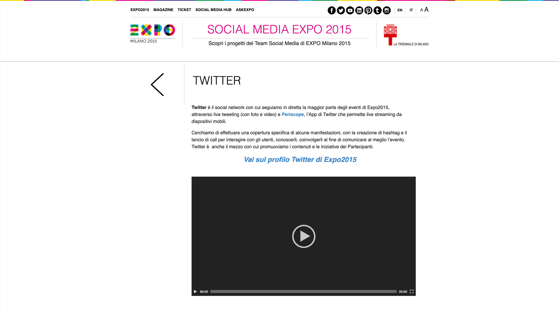 Social Media Expo Milan 2015 screenshot