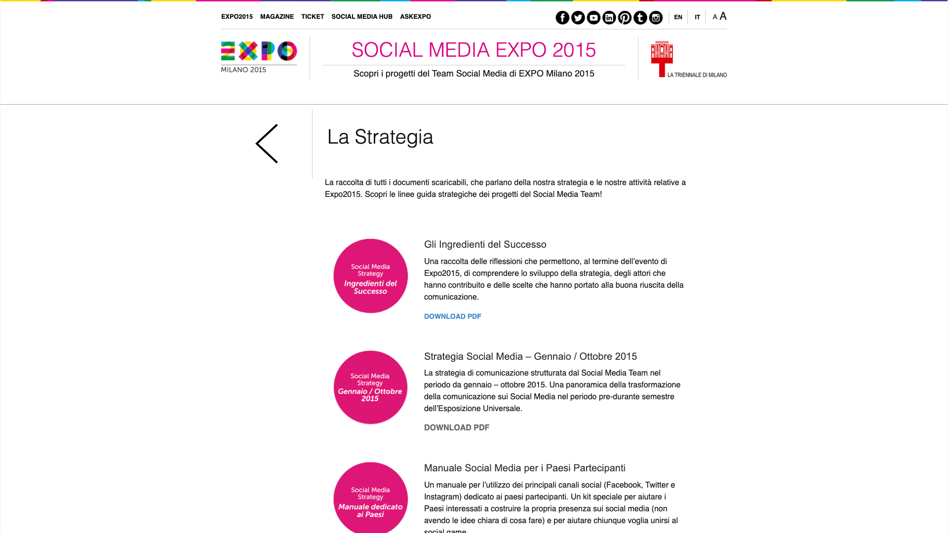 Social Media Expo Milan 2015 screenshot